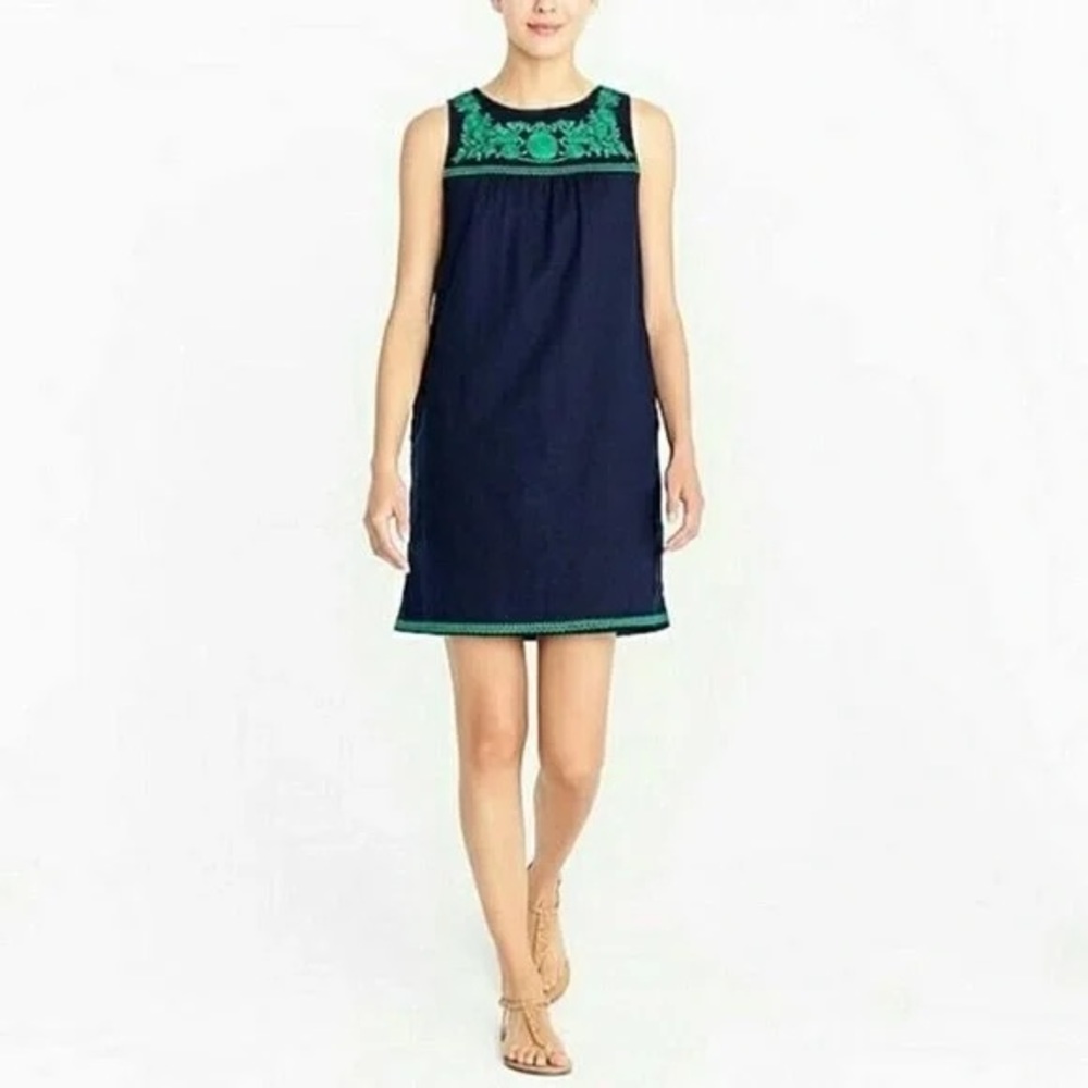 J Crew XS Women’s Linen/Cotton Shift Dress